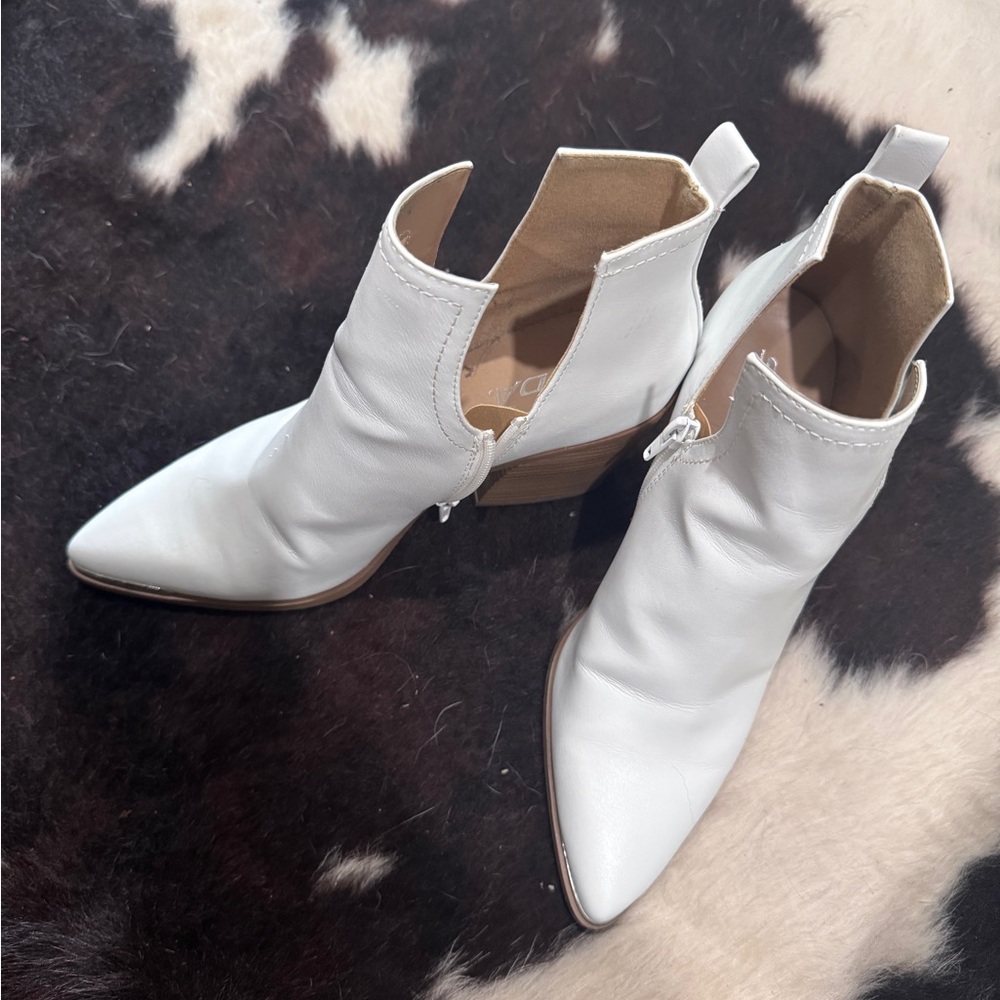 White Ankle Boots